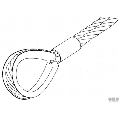 Redancia in Acciaio Inox AISI 316 – Redancia Anti-Abrasione per Gasse su Cime e Cavi — Ø 2 mm.