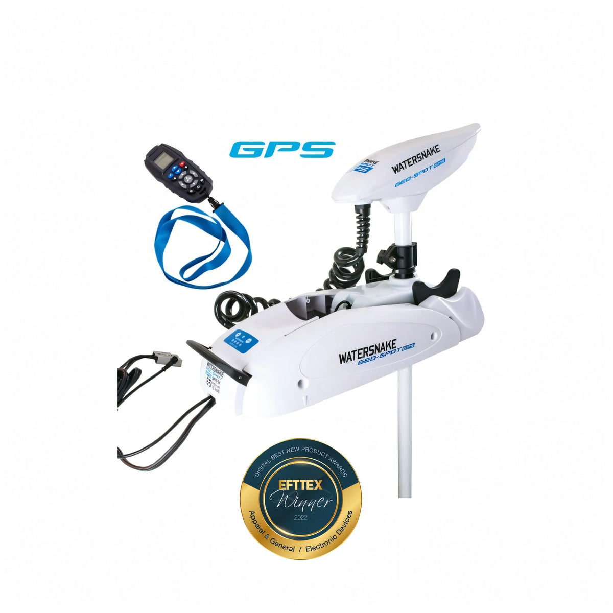Motore Elettrico Watersnake GEO-SPOT GPS 65 lb 12V con Ancora Elettronica - Watersnake