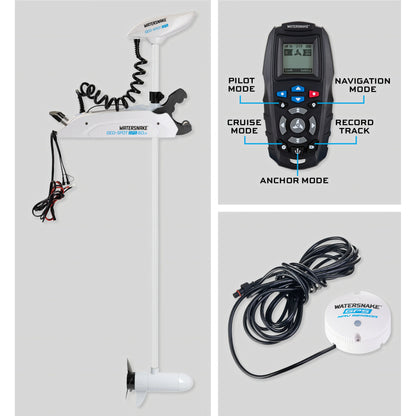 Motore Elettrico Watersnake GEO-SPOT GPS 110 lb 36V Gambo 87" con NavSensor - Watersnake