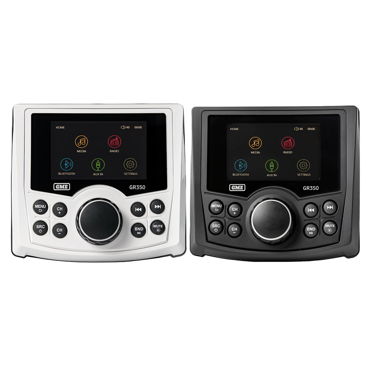 Stereo da cruscotto GME GR350BT vista frontale