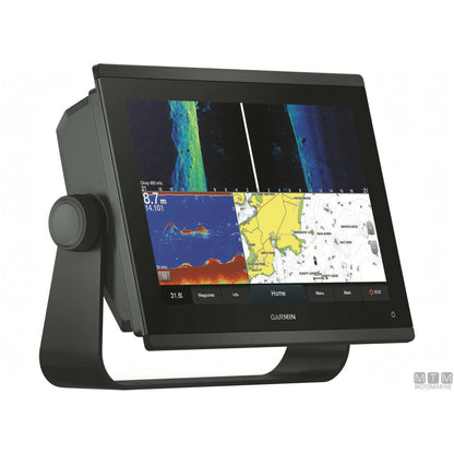 Chartplotter Garmin GPSMAP 1223xsv 12" nero, vista laterale con ecoscandaglio