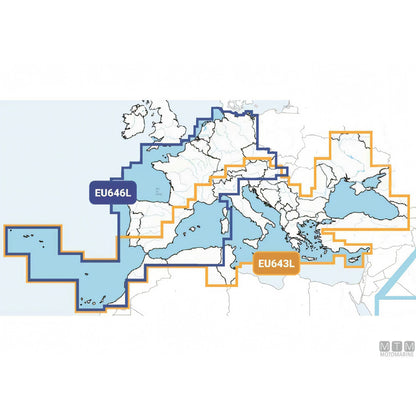 Garmin cartografia nautica elettronica Navionics Spagna e Mediterraneo — Garmin Navionics Vision+ (Premium)