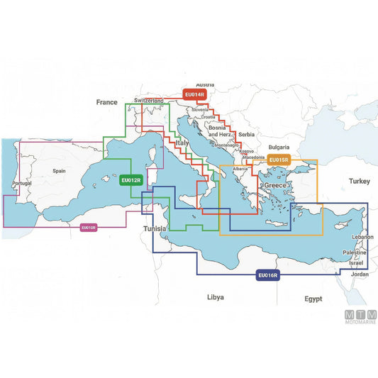 Garmin Navionics Platinum+ cartografia nautica elettronica — Spagna e Mediterraneo