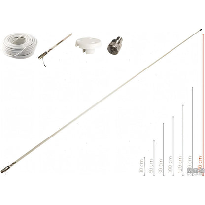 Antenna VHF Glomex RA1225HP Motor ricambio originale — RA1225HP Motor