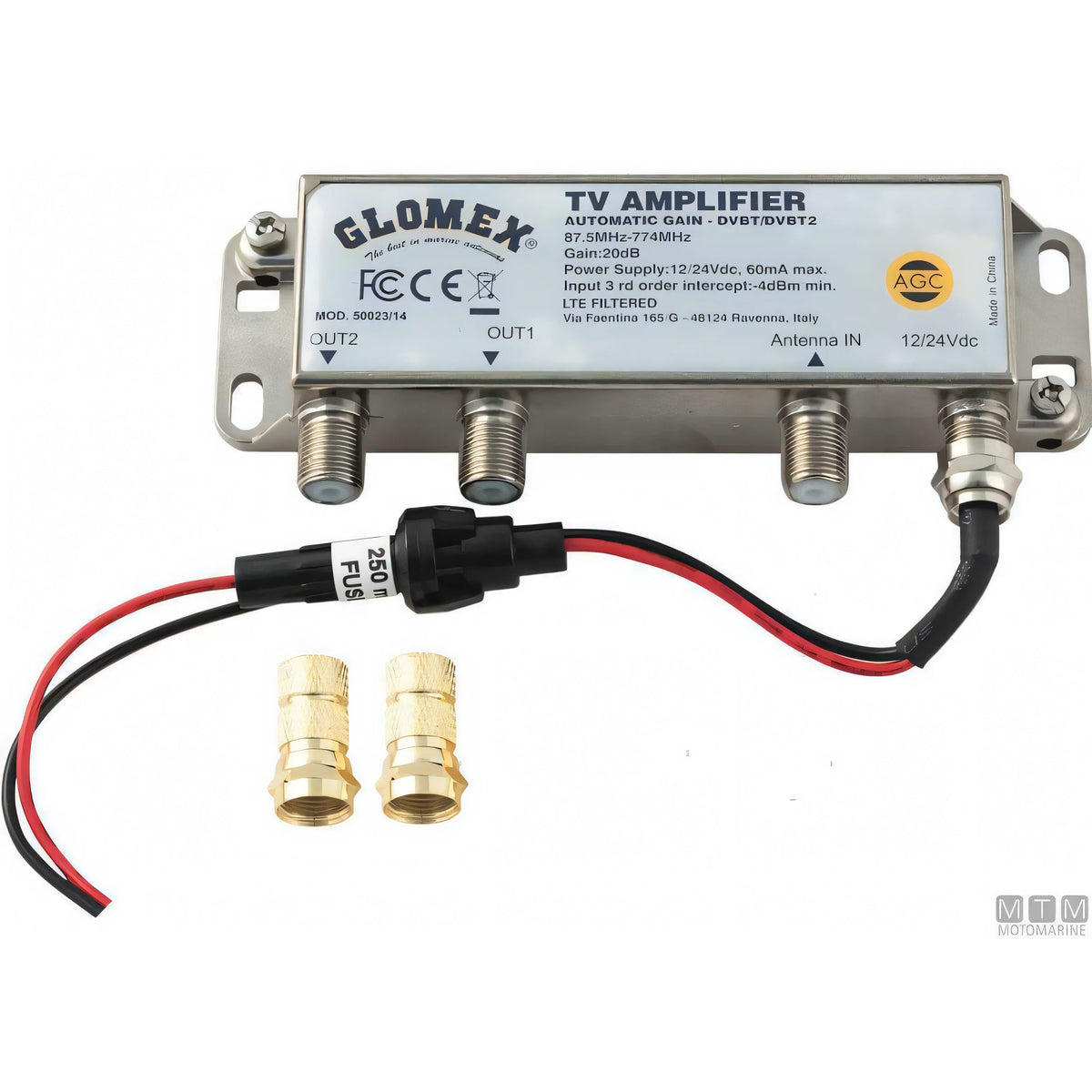 Antenna Glomex Talitha V9125AGCU/DAB20 bianca — Bianco