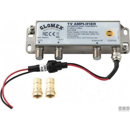 Antenna Glomex Nashira TV AM FM DAB — Bianco