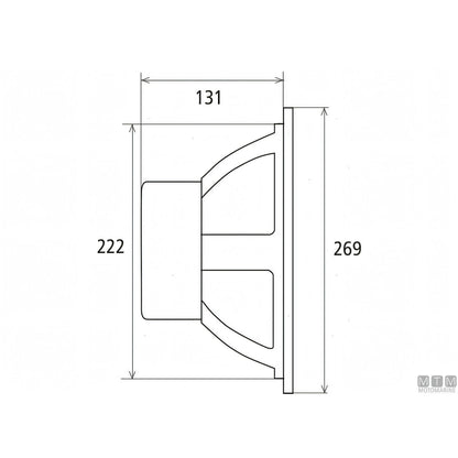 Subwoofer Clarion CMSP-101 RGB — Subwoofer completo