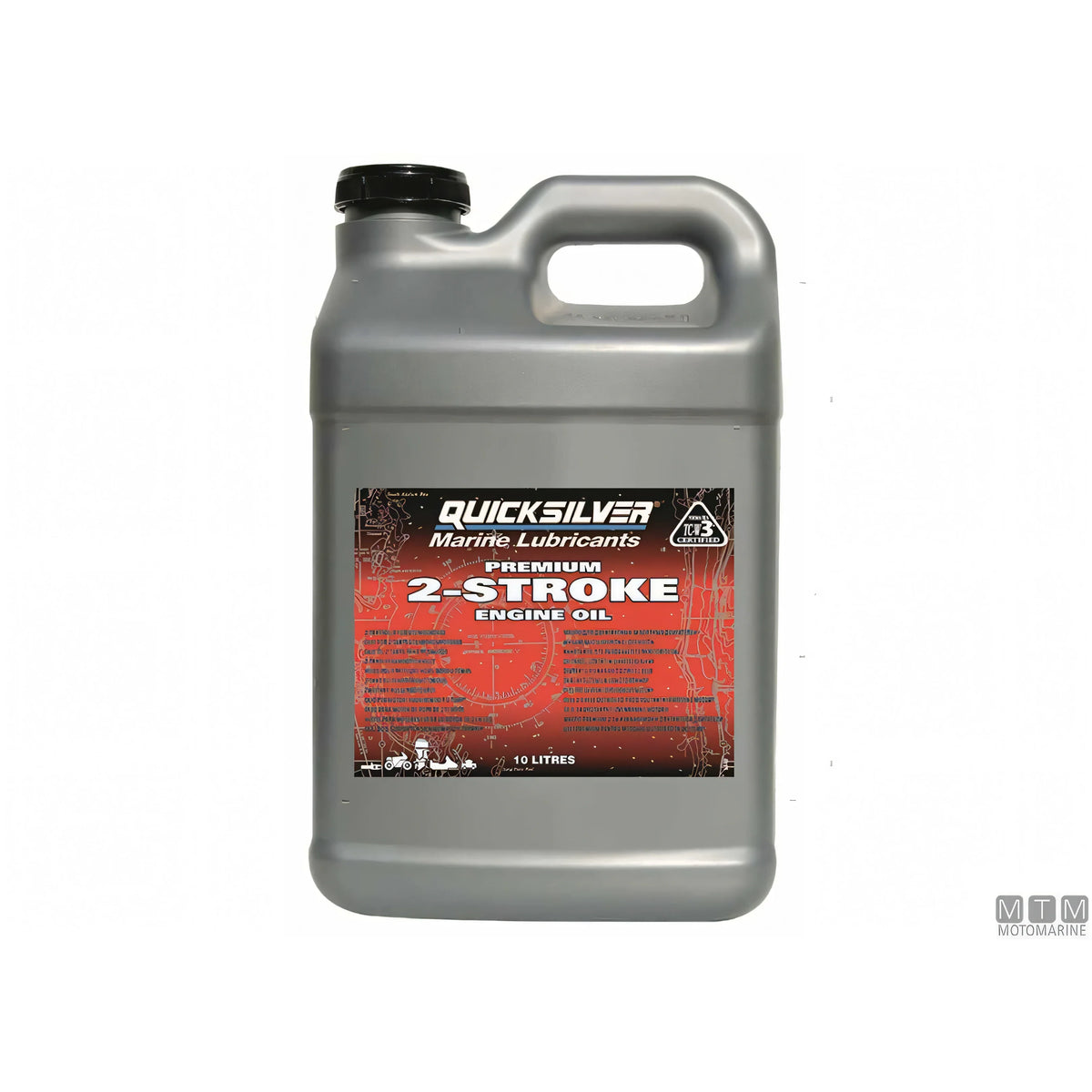 Quicksilver olio 2 tempi TC-W3 Premium confezione cartone 2x10 litri — Cartone 2 x 10 L