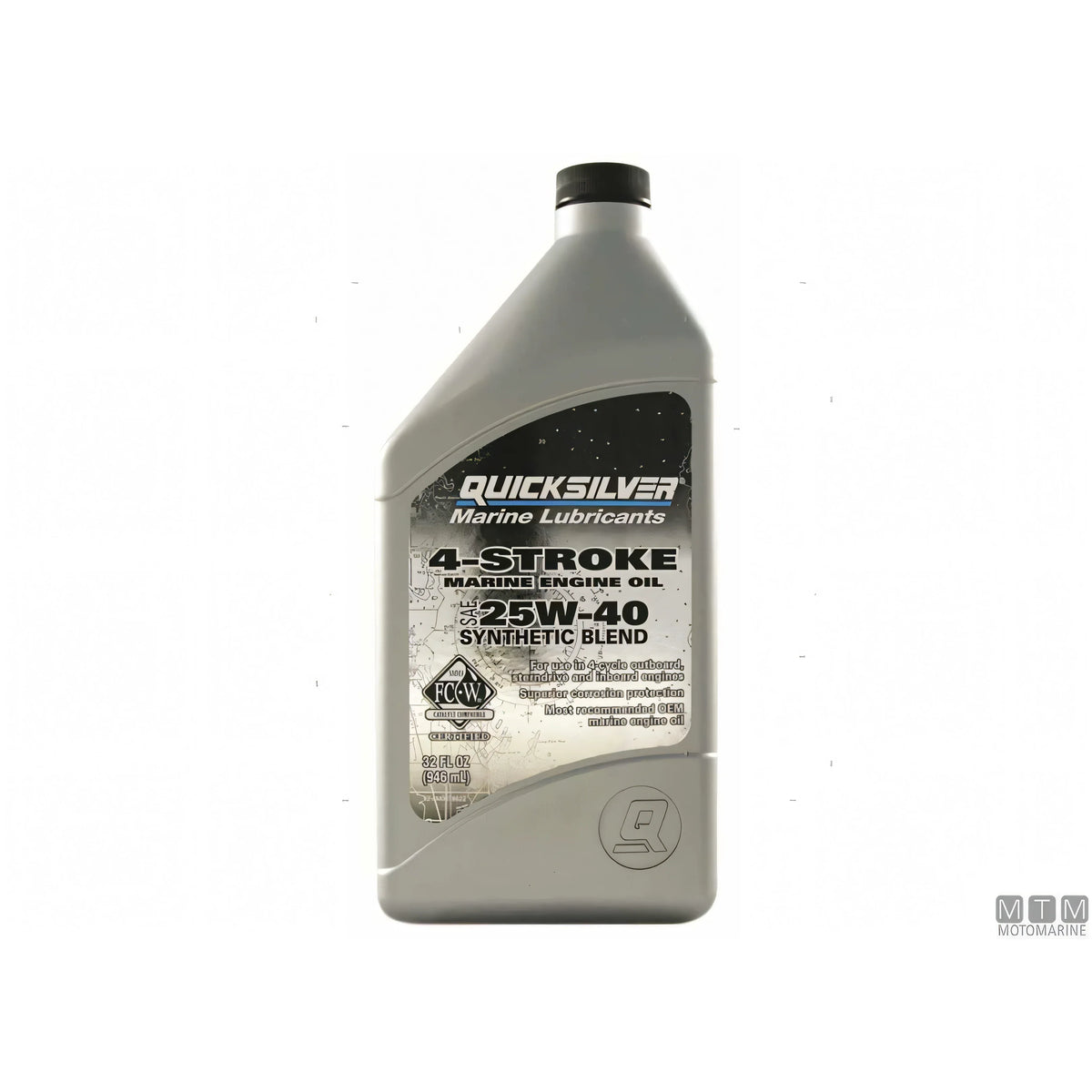 Quicksilver Olio Motore 4 Tempi 25W40 Synthetic Blend — Cartone 6 x 1 L