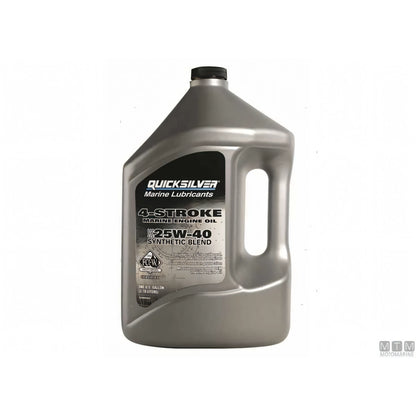 Quicksilver Olio Motore 4 Tempi 25W40 Synthetic Blend — Cartone 6 x 1 L