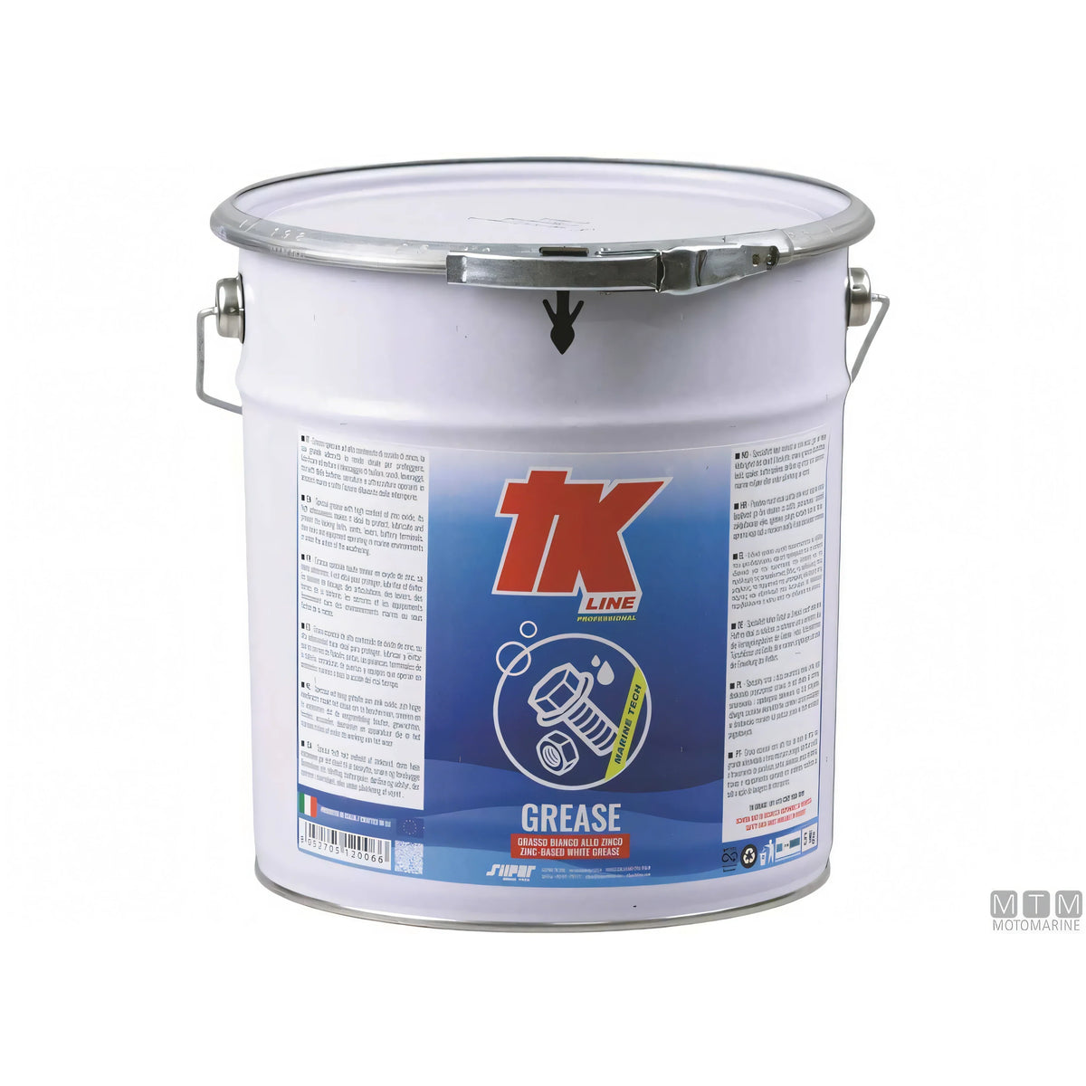 Silpar TK grasso bianco allo zinco — Secchio 5 Lt