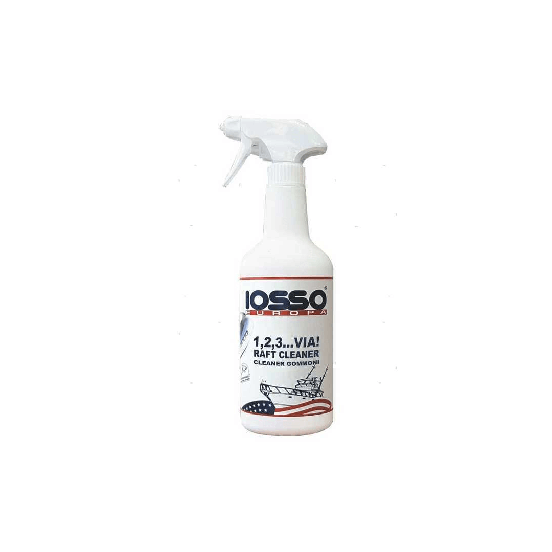 Flacone spray bianco detergente per gommoni Raft Cleaner IOSSO 1,2,3...VIA! 750ml
