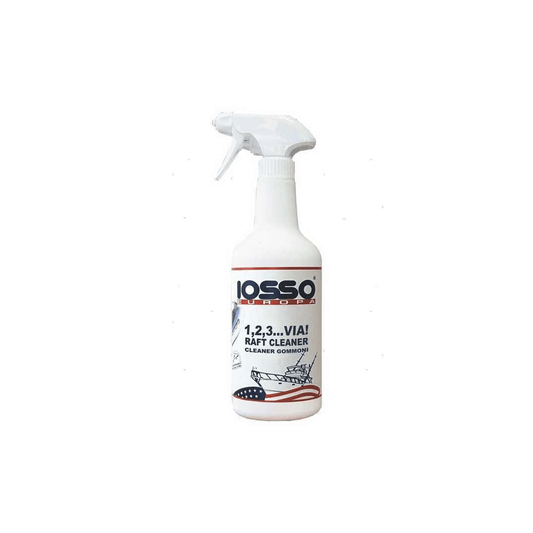 Flacone spray bianco detergente per gommoni Raft Cleaner IOSSO 1,2,3...VIA! 750ml