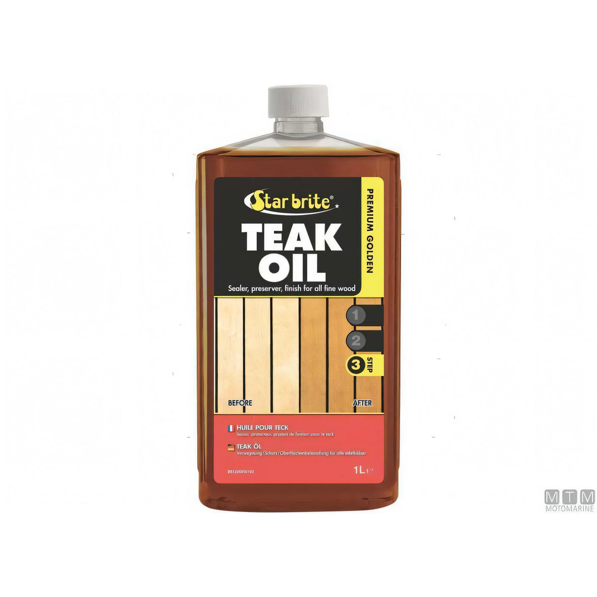 Star Brite Premium Golden Teak Oil per trattamento teak — 500 ml