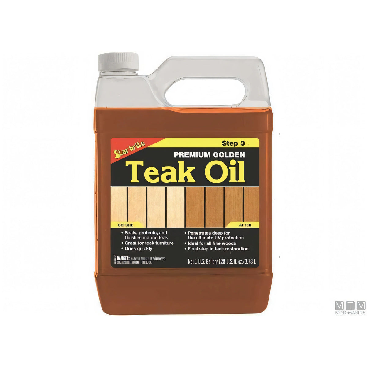 Star Brite Premium Golden Teak Oil per trattamento teak — 500 ml
