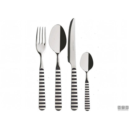 Marine Business set posate Venezia acciaio inox — 24 pz (6x4)