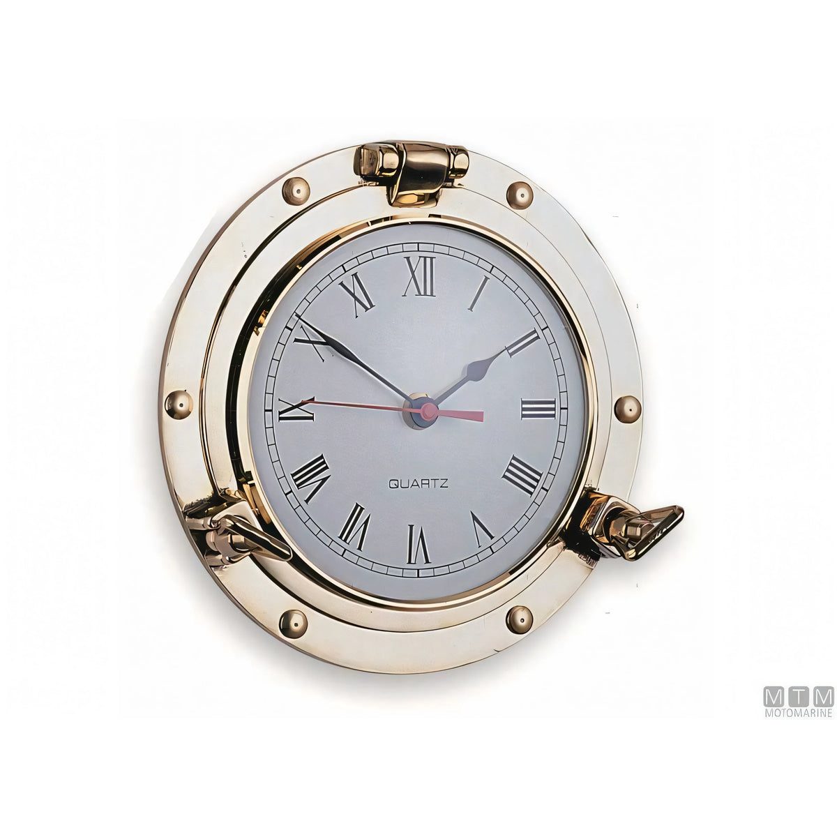 Foresti e Suardi barometro oblò ottone — Ø 180 mm