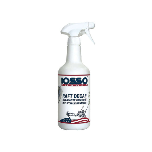 Spray decapante gommoni Iosso Raft Decap 750 ml, flacone bianco con grilletto