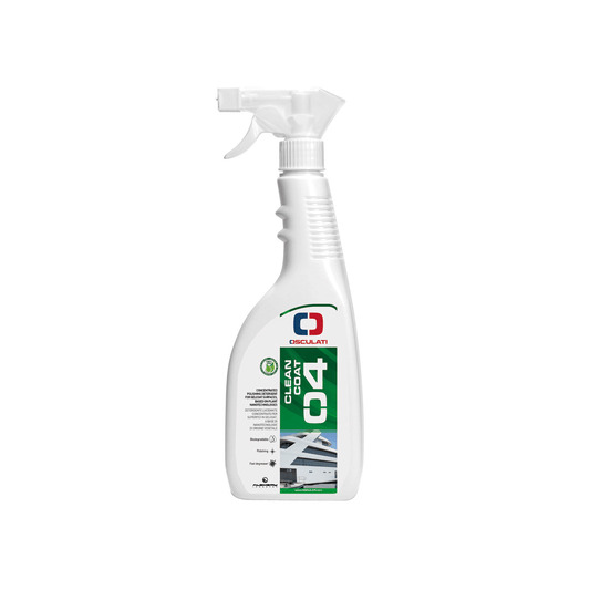 Spray detergente Osculati Clean Coat 04 flacone bianco 750ml lucidante per gelcoat