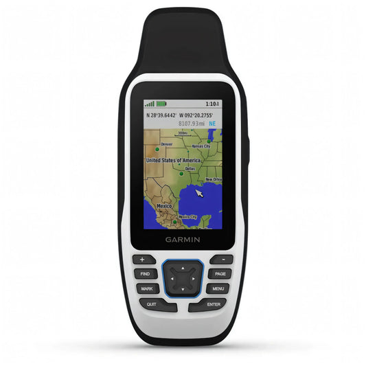 GPS portatile Garmin GPSMAP 79s bianco e nero con display a colori, mappa USA e tasti navigazione