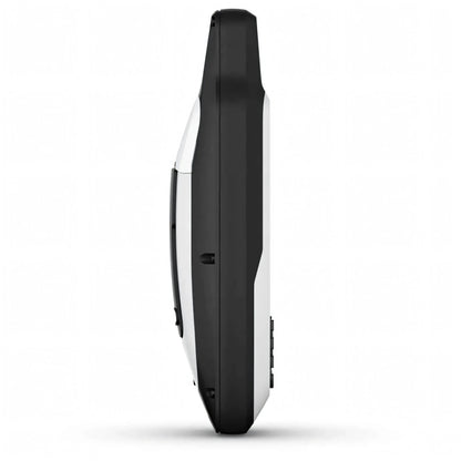 Vista laterale GPS portabile Garmin GPSMAP 79s nero e bianco con tasti laterali