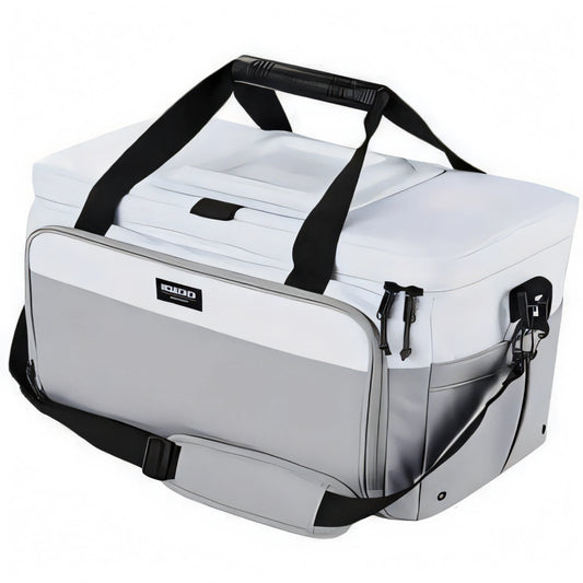 Ghiacciaia Igloo Coast Cooler 30lt semi-rigida bianca e grigia con tracolla e manico nero