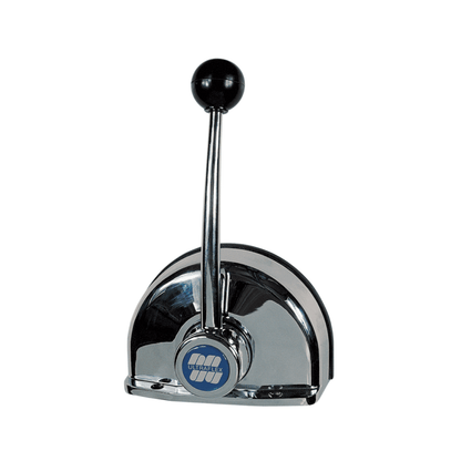 Leva singola Top Mount B103 Ultraflex cromata con pomello nero, base semicircolare