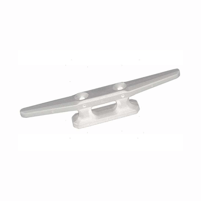 Bitta nautica 80mm in plastica bianca con base rettangolare e fori di fissaggio