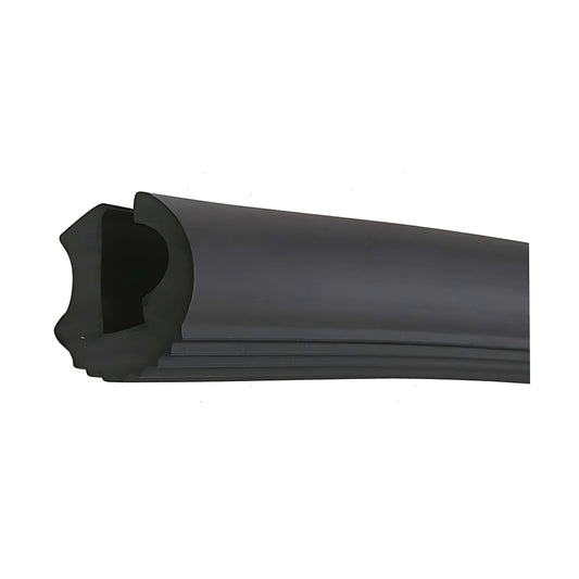 Bottazzo profilo parabordo tipo ECO1 in PVC nero altezza 25mm per giunzioni scafo-coperta.