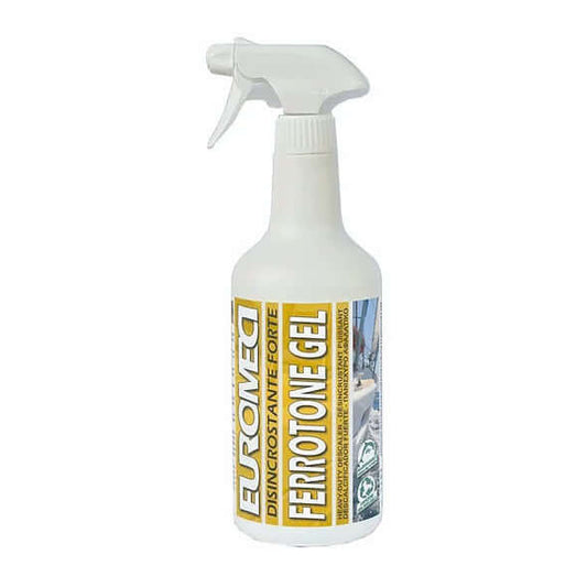 Flacone spray bianco Euromeca Ferrotone Gel disincrostante forte 750ml per uso nautico
