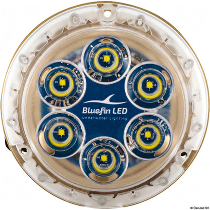 Luce subacquea LED Bluefin Piranha P6 Nitro in bronzo con funzione Nitro Boost