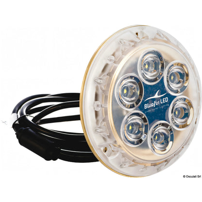 Luce subacquea LED Bluefin Piranha P6 Nitro in bronzo con funzione Nitro Boost