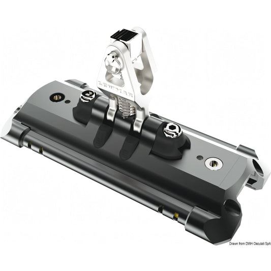 Carrello randa Lewmar NTR su sfere in Torlon con supporto verticale