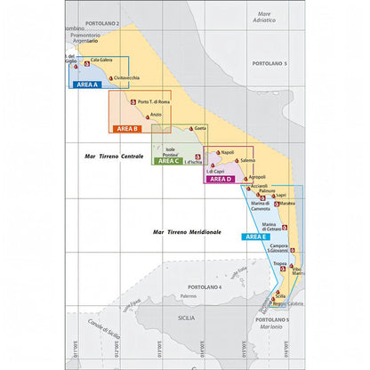 3 - Mar Tirreno dall'Argentario a Punta Pellaro - Portolano Cartografico 4ª Edizione 2023
