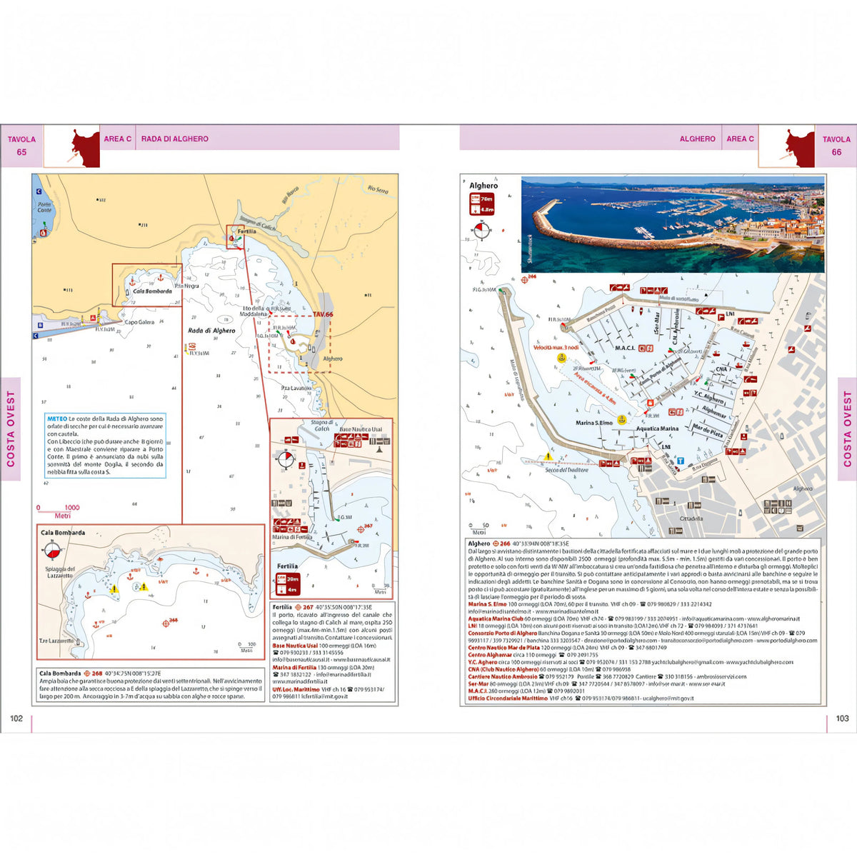 13 - Sardegna e Bocche di Bonifacio 2026 - Portolano Cartografico