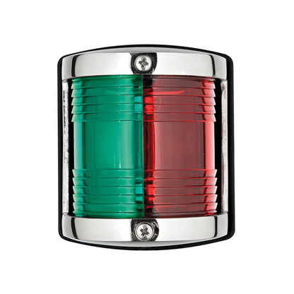 Fanale di navigazione bicolore rosso verde acciaio inox lucido per barche fino 12m R.I.Na. UTILITY 85