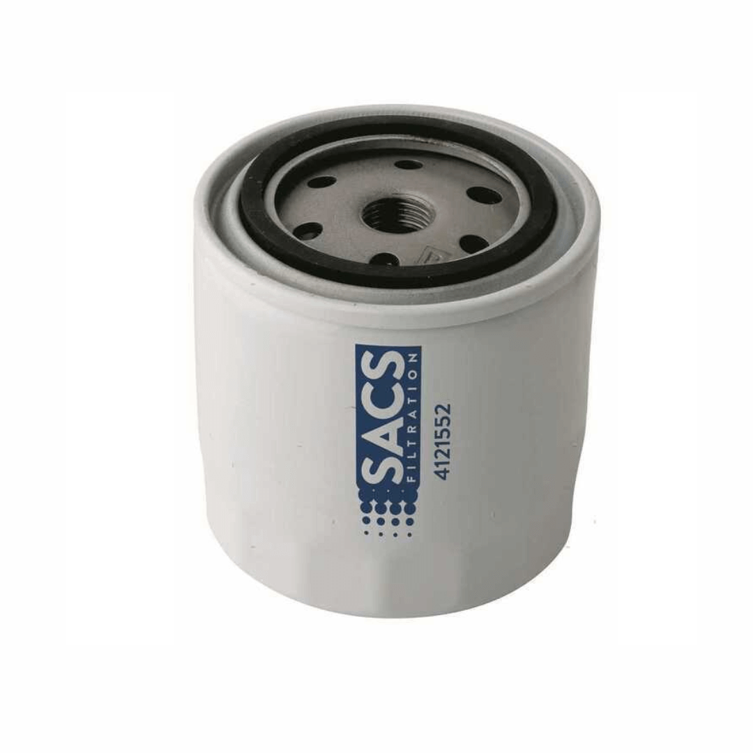 Filtro benzina SACS cilindrico bianco con testa metallica, codice 4121552