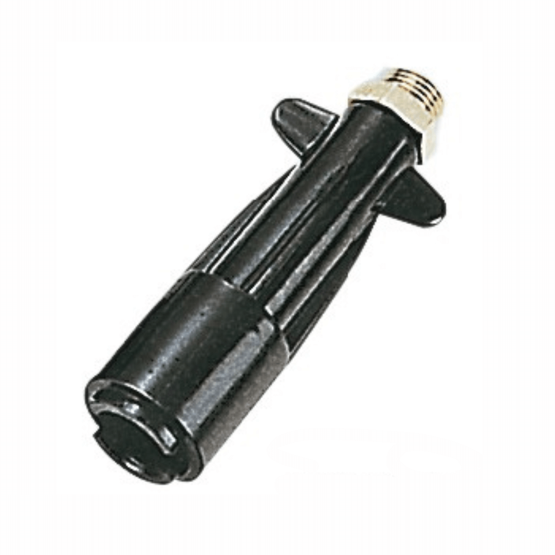 Innesto femmina carburante Mercury Mariner nero con filetto metallico dorato e alette laterali