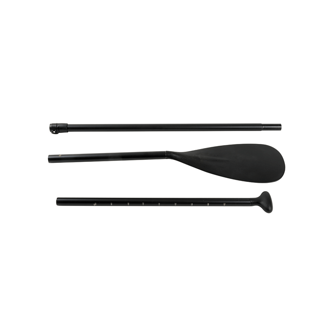 Pagaia SUP smontabile in 3 pezzi nera con pale e impugnatura ergonomica inclusa nel kit JOBE Mira