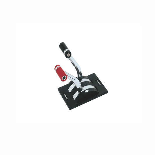 Bileva comando Ultraflex B46 cromata con leve inclinate nera e rossa su base nera