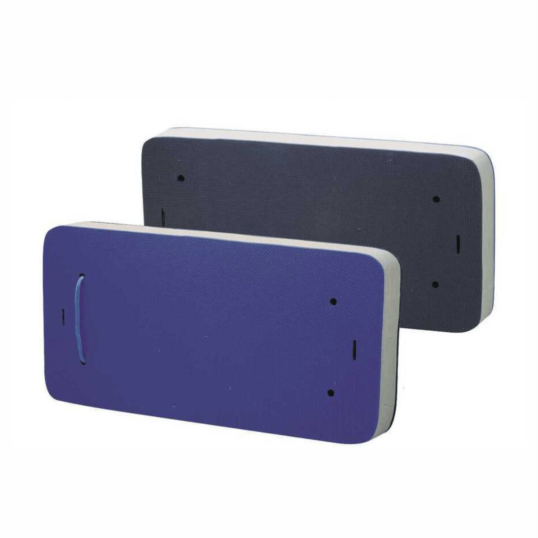 Parabordo piatto parafiancata blu e grigio in EVA, forma rettangolare con maniglia, 2 varianti colore