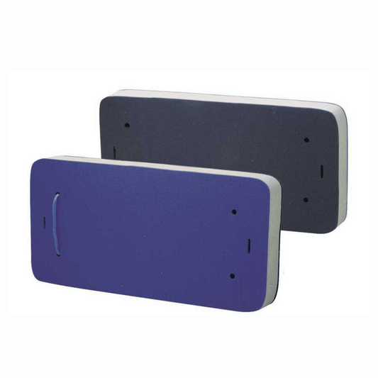 Parabordo piatto parafiancata blu e grigio in EVA, forma rettangolare con maniglia, 2 varianti colore