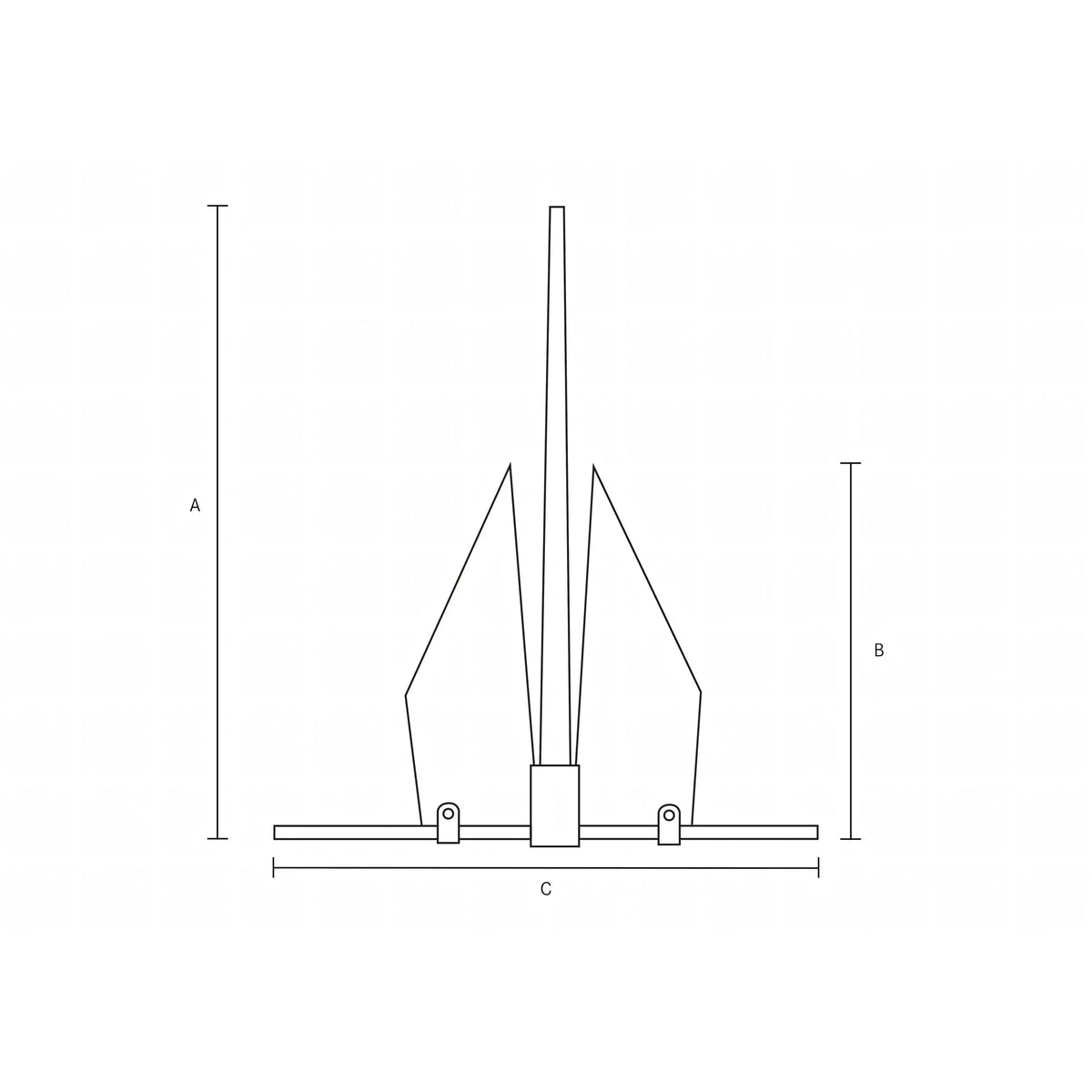 Ancora Fortress, disegno tecnico con quote