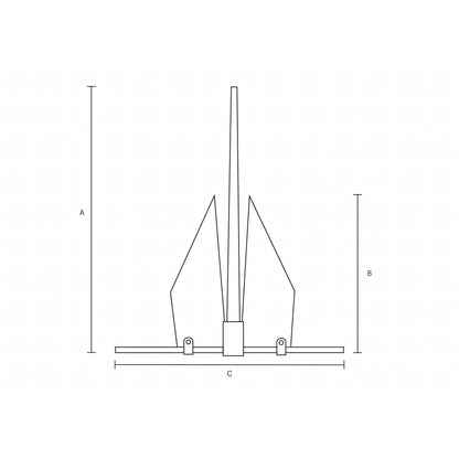 Ancora Fortress, disegno tecnico con quote