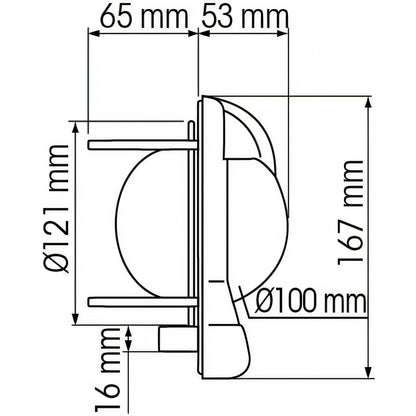 Bussola Plastimo Contest 101, corpo bianco e nero