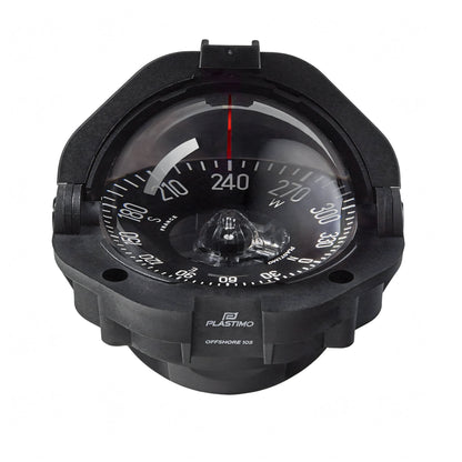 Bussola Plastimo Offshore 105, corpo bianco e nero