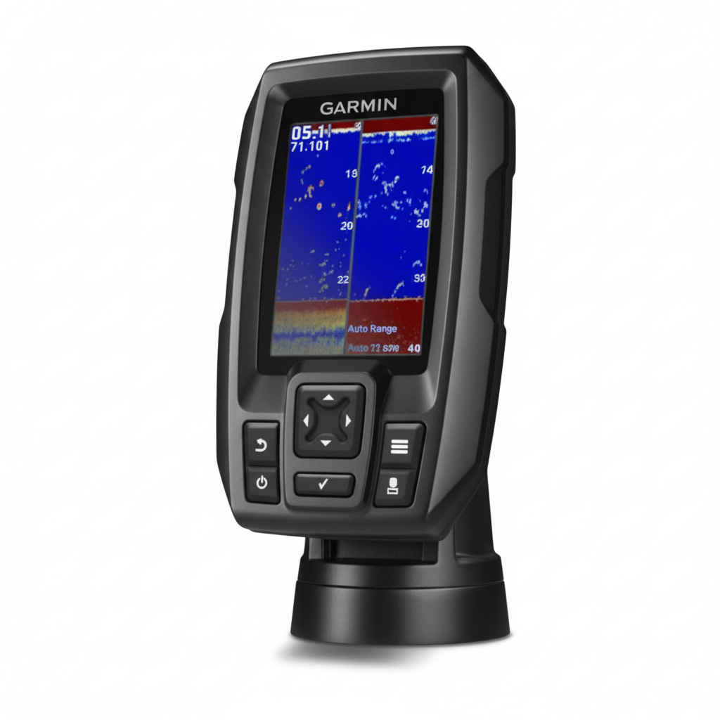 Ecofondametro Garmin Striker 4 nero con display a colori sonar e supporto orientabile