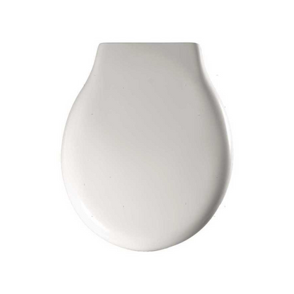Sedile WC di ricambio Marini bianco in plastica, forma rotonda, vista dall'alto