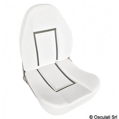 Sedile comfort con schienale alto ribaltabile Osculati