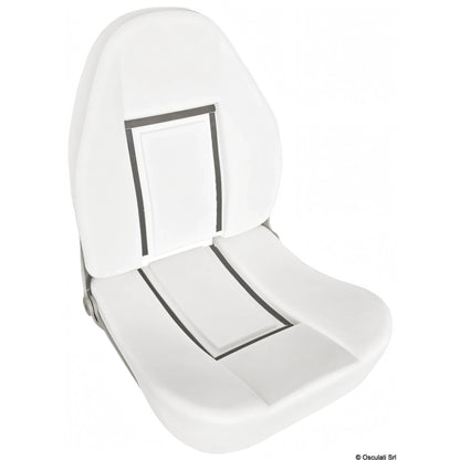 Sedile comfort con schienale alto ribaltabile Osculati